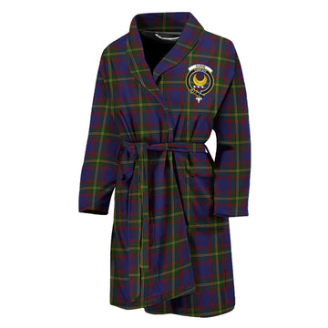 Durie Tartan Bathrobe with Family Crest Unisex M - Tartan Vibes Clothing