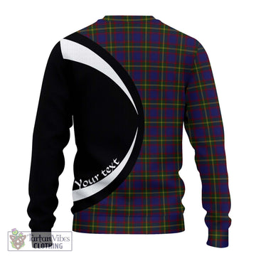 Durie Tartan Ugly Sweater with Family Crest Circle Style - Tartan Vibes Clothing