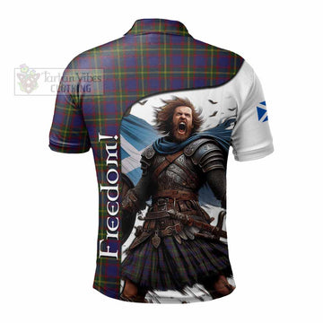 Durie Crest Tartan Polo Shirt Inspired by the Freedom of Scottish Warrior - Tartan Vibes Clothing