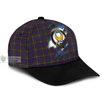 Durie Tartan Classic Cap with Family Crest In Me Style