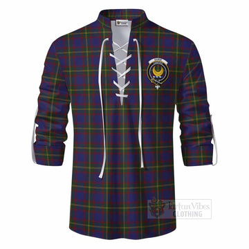 Durie Tartan Ghillie Kilt Shirt with Family Crest DNA In Me Style - Tartan Vibes Clothing