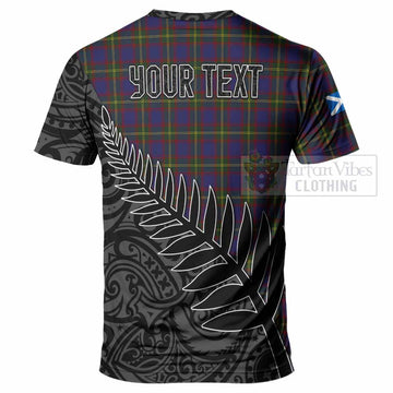 Durie Crest Tartan T-Shirt with New Zealand Silver Fern Half Style - Tartan Vibes Clothing