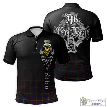 Durie Tartan Polo Shirt Featuring Alba Gu Brath Family Crest Celtic Inspired