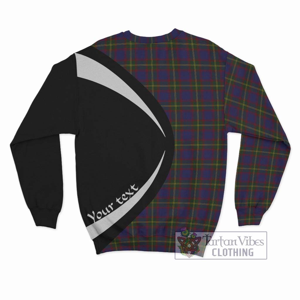 Durie Tartan Sweatshirt with Family Crest Circle Style - Tartan Vibes Clothing