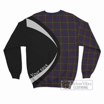 Durie Tartan Sweatshirt with Family Crest Circle Style - Tartan Vibes Clothing