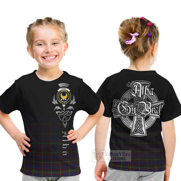 Durie Tartan Kid T-Shirt Featuring Alba Gu Brath Family Crest Celtic Inspired - Tartan Vibes Clothing