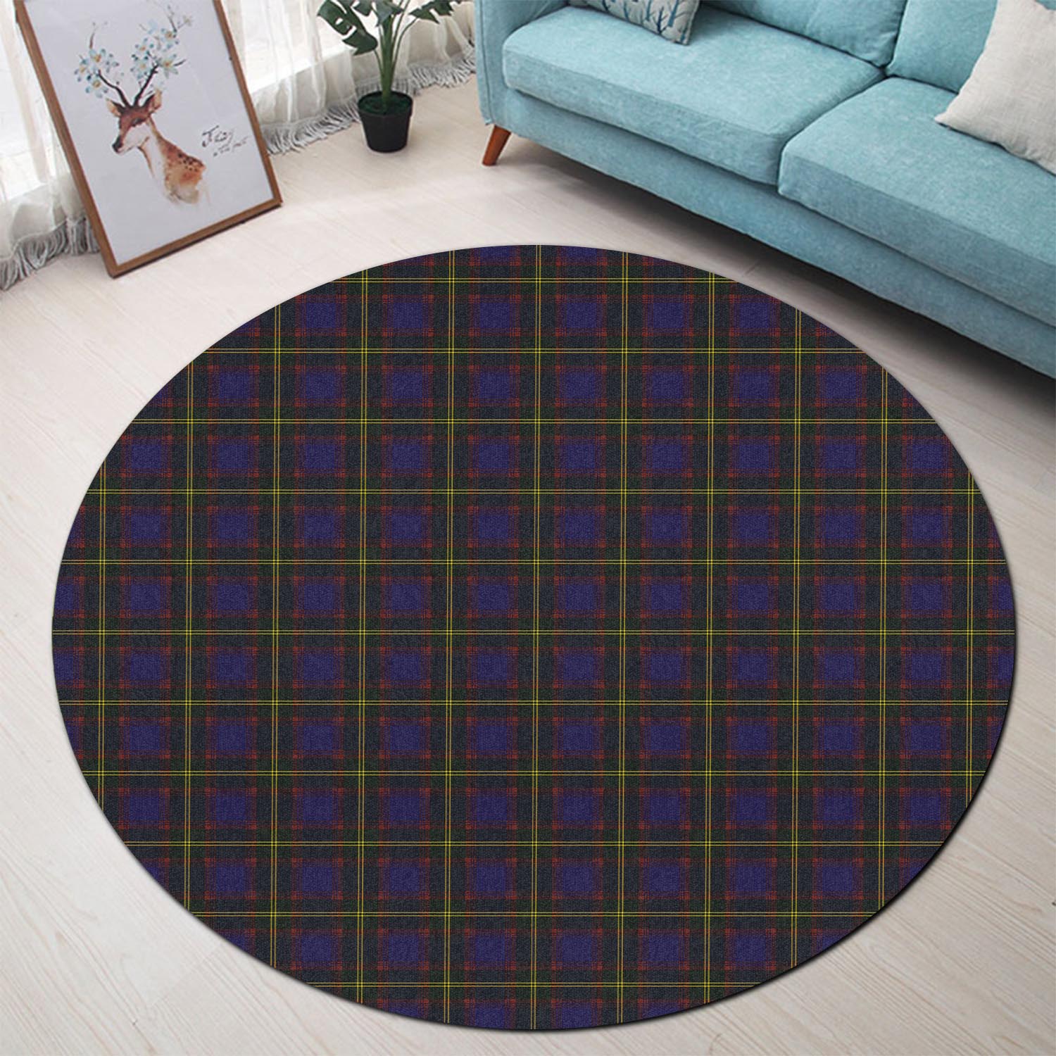 Durie Tartan Round Rug - Tartan Vibes Clothing