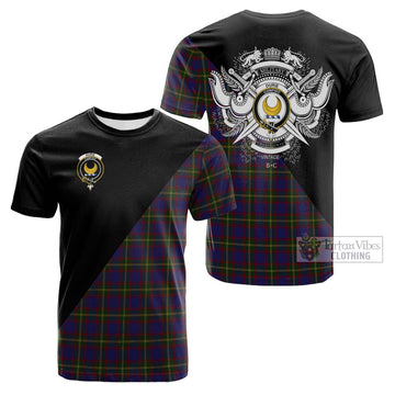 Durie Tartan Cotton T-shirt with Family Crest and Military Logo Style Kid's Shirt - Tartan Vibes Clothing