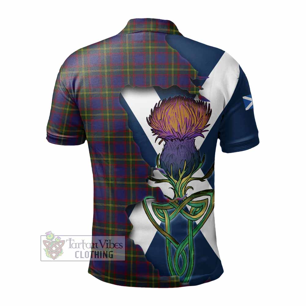 Durie Tartan Family Crest Polo Shirt Scottish Thistle Celtic Inspired - Tartan Vibes Clothing