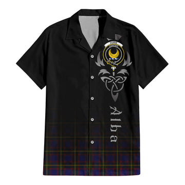 Durie Tartan Hawaiian Shirt Shirt Featuring Alba Gu Brath Family Crest Celtic Inspired - Tartan Vibes Clothing