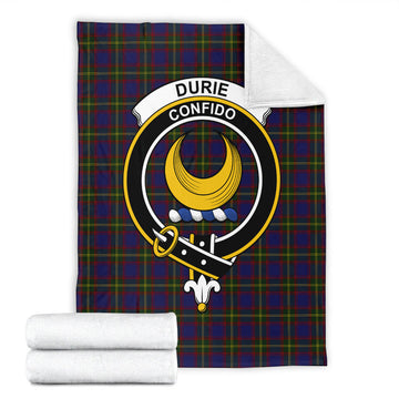 Durie Tartan Blanket with Family Crest - Tartan Vibes Clothing