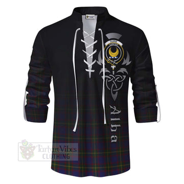 Durie Tartan Ghillie Kilt Shirt Featuring Alba Gu Brath Family Crest Celtic Inspired - Tartan Vibes Clothing