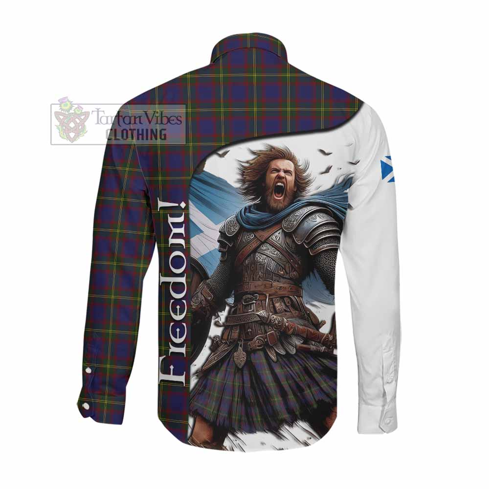 Durie Crest Tartan Long Sleeve Button Shirt Inspired by the Freedom of Scottish Warrior Men's Shirt - Tartan Vibes Clothing