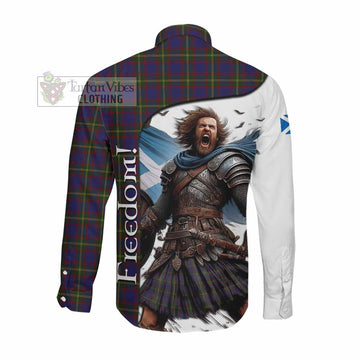 Durie Crest Tartan Long Sleeve Button Shirt Inspired by the Freedom of Scottish Warrior Men's Shirt - Tartan Vibes Clothing