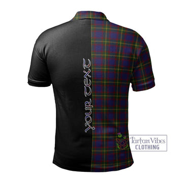 Durie Tartan Polo Shirt with Family Crest and Half Of Me Style - Tartan Vibes Clothing