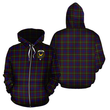 Durie Tartan Hoodie with Family Crest - Tartan Vibes Clothing
