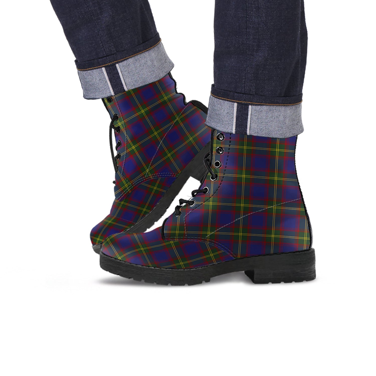 Durie Tartan Leather Boots - Tartan Vibes Clothing