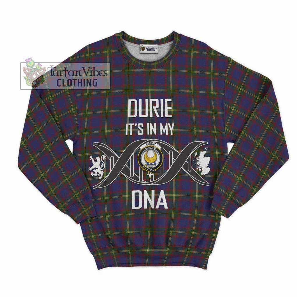 Durie Tartan Sweatshirt with Family Crest DNA In Me Style - Tartan Vibes Clothing