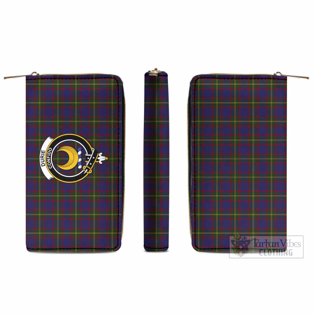 Durie Tartan Women's Leather Wallet with Family Crest - Tartan Vibes Clothing