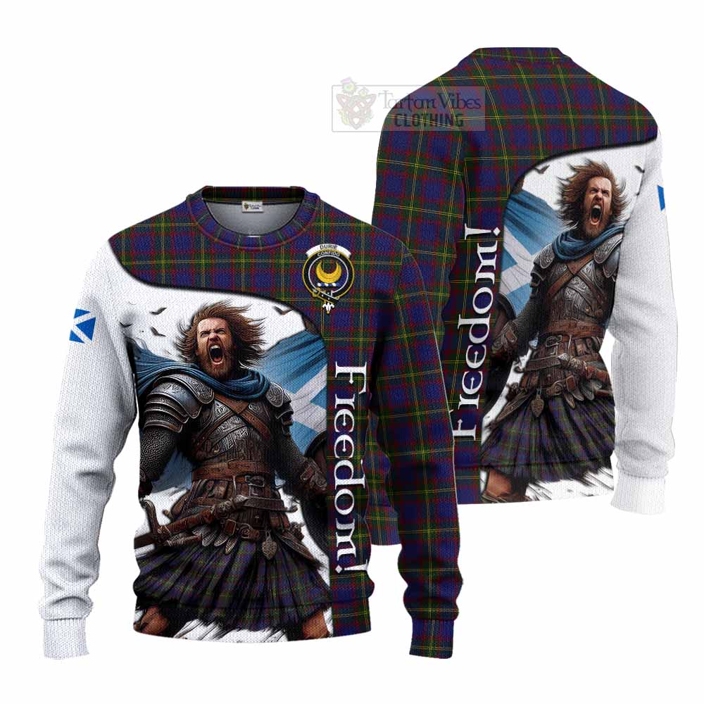 Durie Crest Tartan Knitted Sweater Inspired by the Freedom of Scottish Warrior - Tartan Vibes Clothing