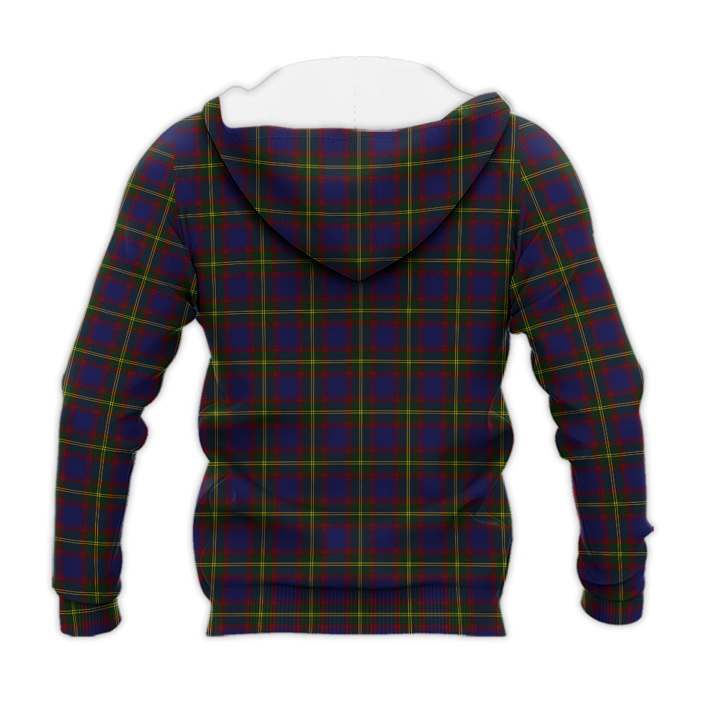 Durie Tartan Knitted Hoodie with Family Crest - Tartan Vibes Clothing