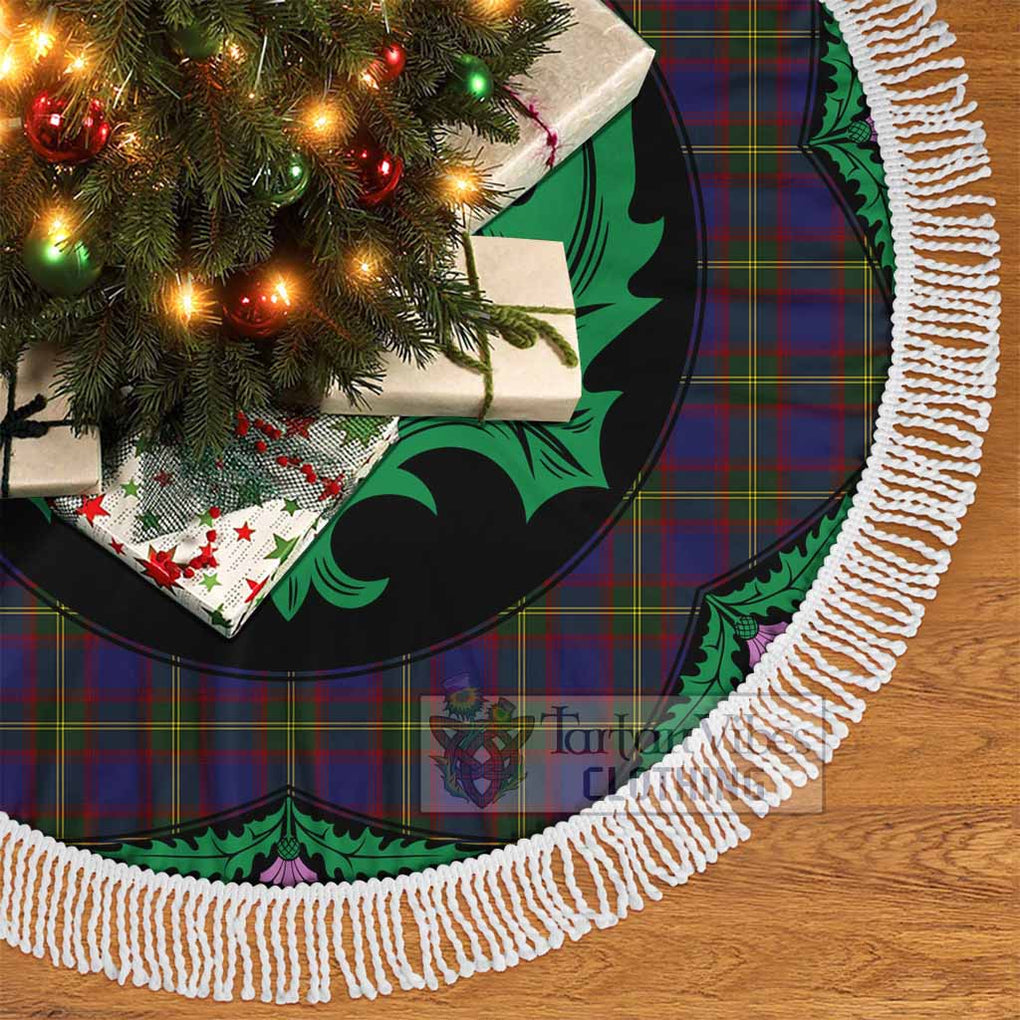 Durie Tartan Christmas Tree Skirt Scottish Thistle Style - Tartan Vibes Clothing