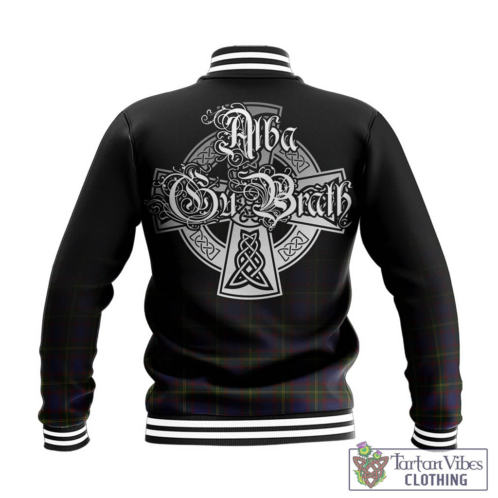 Durie Tartan Baseball Jacket Featuring Alba Gu Brath Family Crest Celtic Inspired - Tartan Vibes Clothing