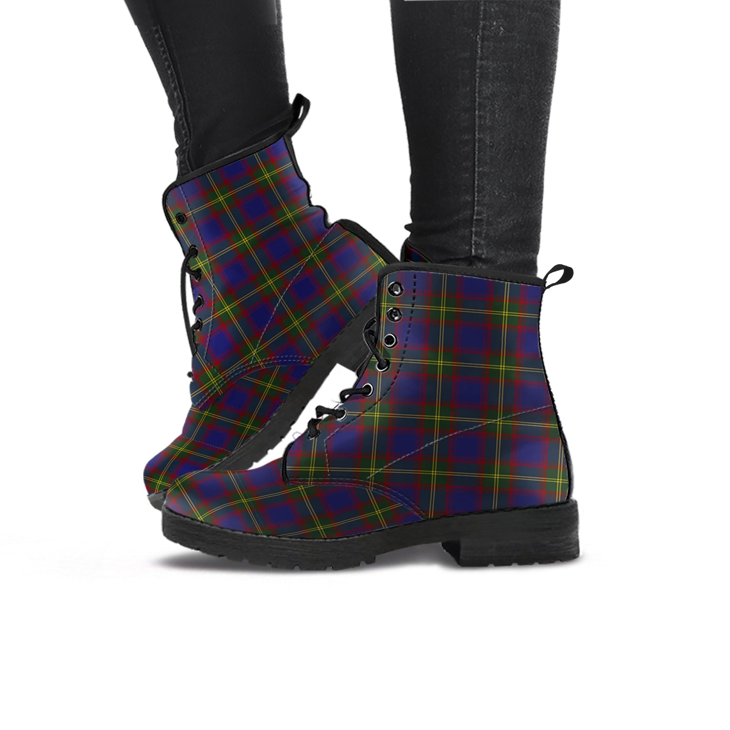 Durie Tartan Leather Boots - Tartan Vibes Clothing