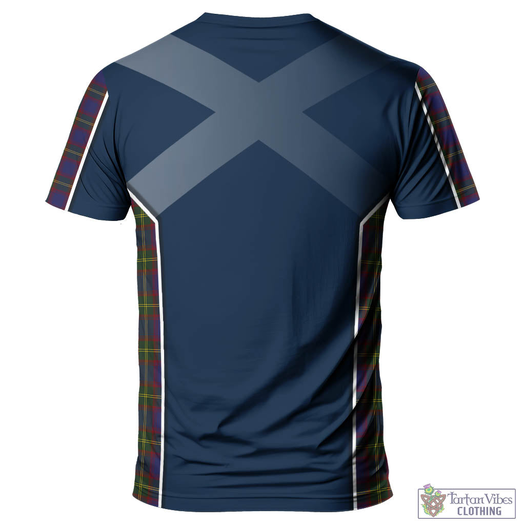 Tartan Vibes Clothing Durie Tartan T-Shirt with Family Crest and Lion Rampant Vibes Sport Style