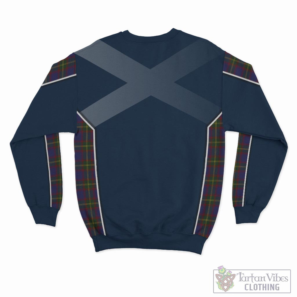 Durie Tartan Sweatshirt with Family Crest and Scottish Thistle Vibes Sport Style - Tartan Vibes Clothing