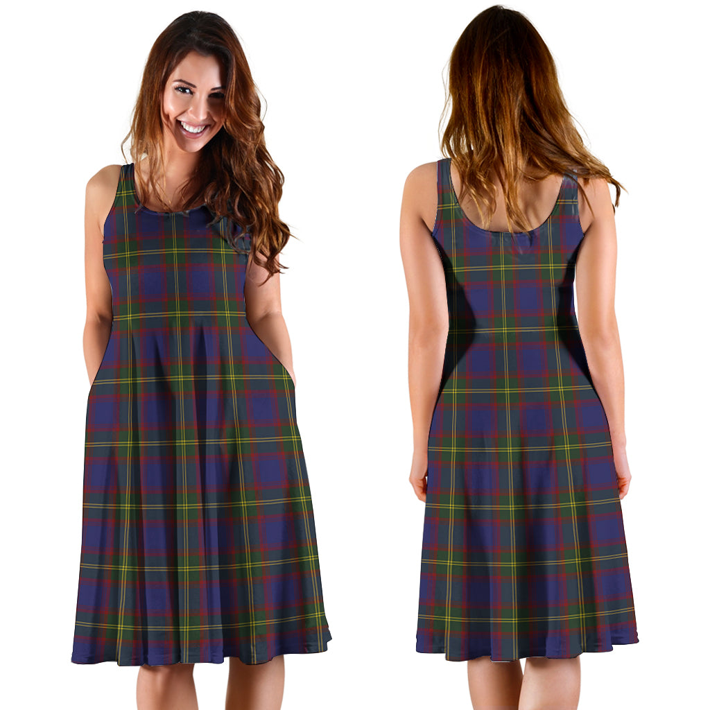 Durie Tartan Sleeveless Midi Womens Dress - Tartan Vibes Clothing