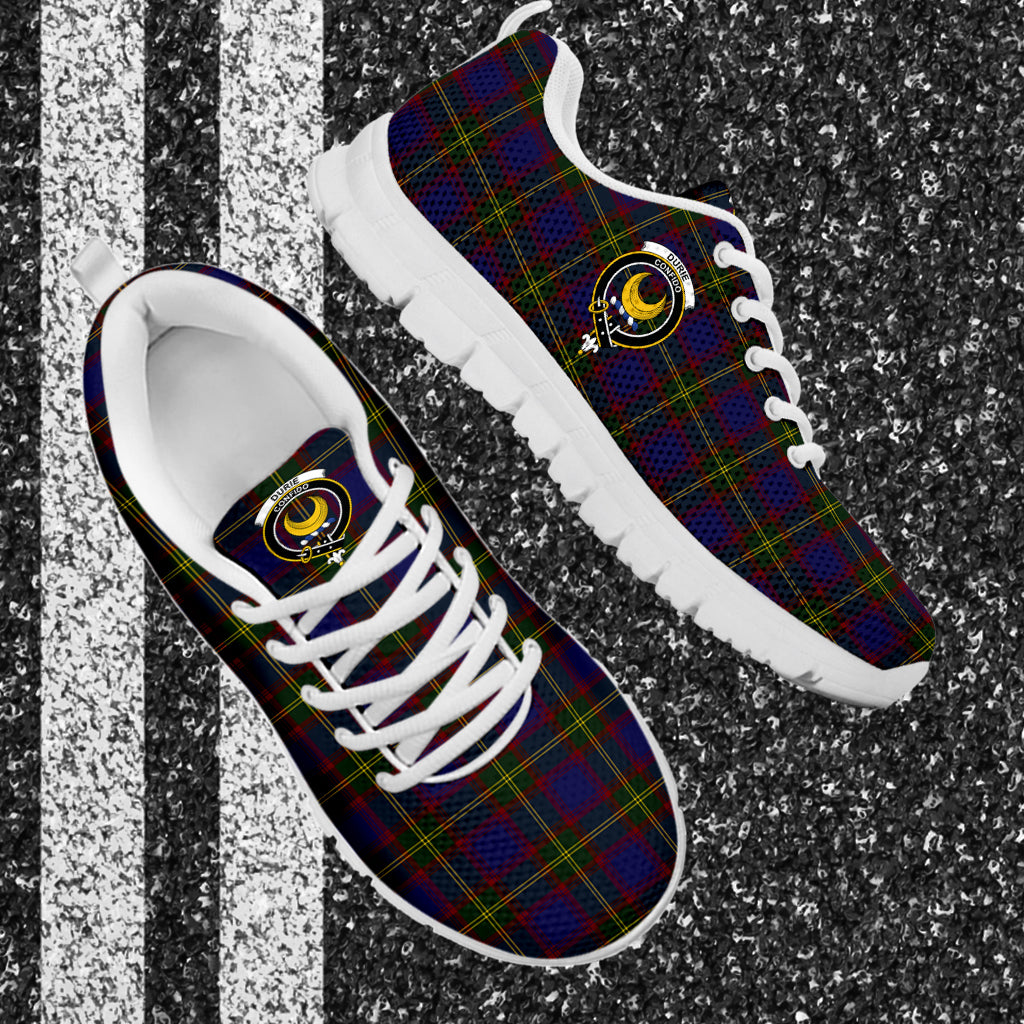 Durie Tartan Sneakers with Family Crest - Tartan Vibes Clothing