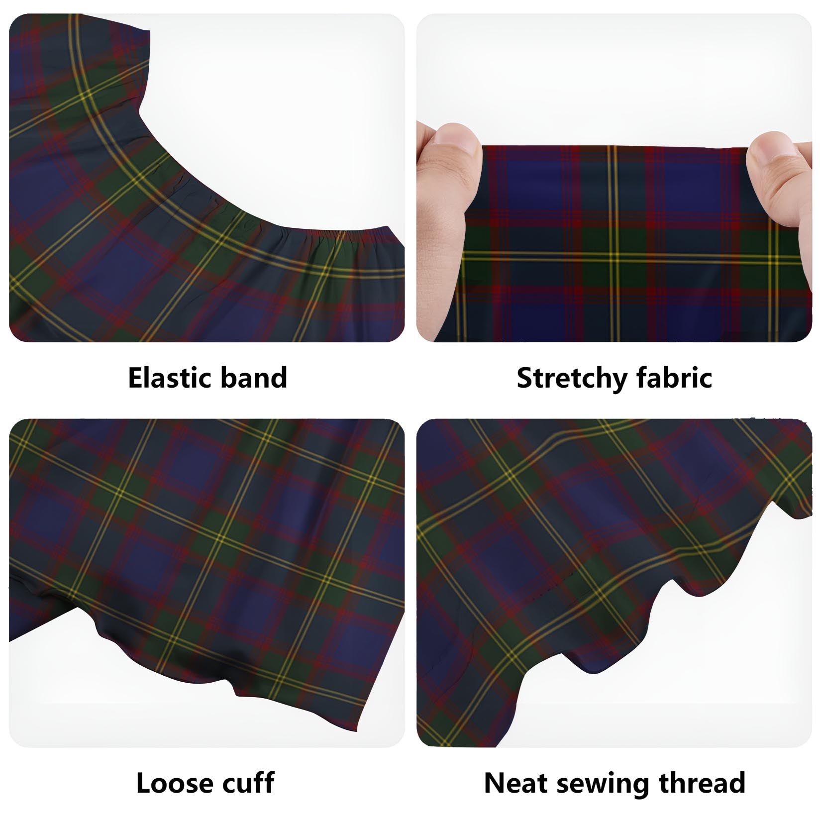 Durie Tartan Off Shoulder Long Dress - Tartan Vibes Clothing