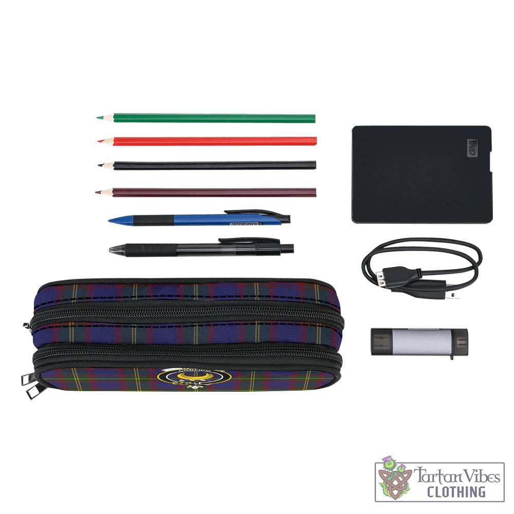 Durie Tartan Pen and Pencil Case with Family Crest - Tartan Vibes Clothing