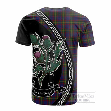 Durie Family Crest Tartan Cotton T-shirt Alba Thistle Inspired - Tartan Vibes Clothing