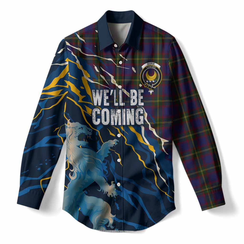 Durie Scotland Tartan Women Casual Shirt WC2026 Football - We'll Be Coming