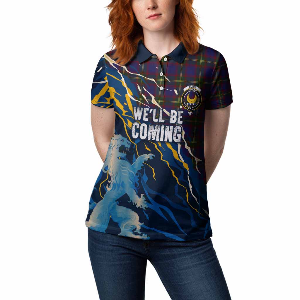 Durie Scotland Tartan Women Polo Shirt WC2026 Football - We'll Be Coming