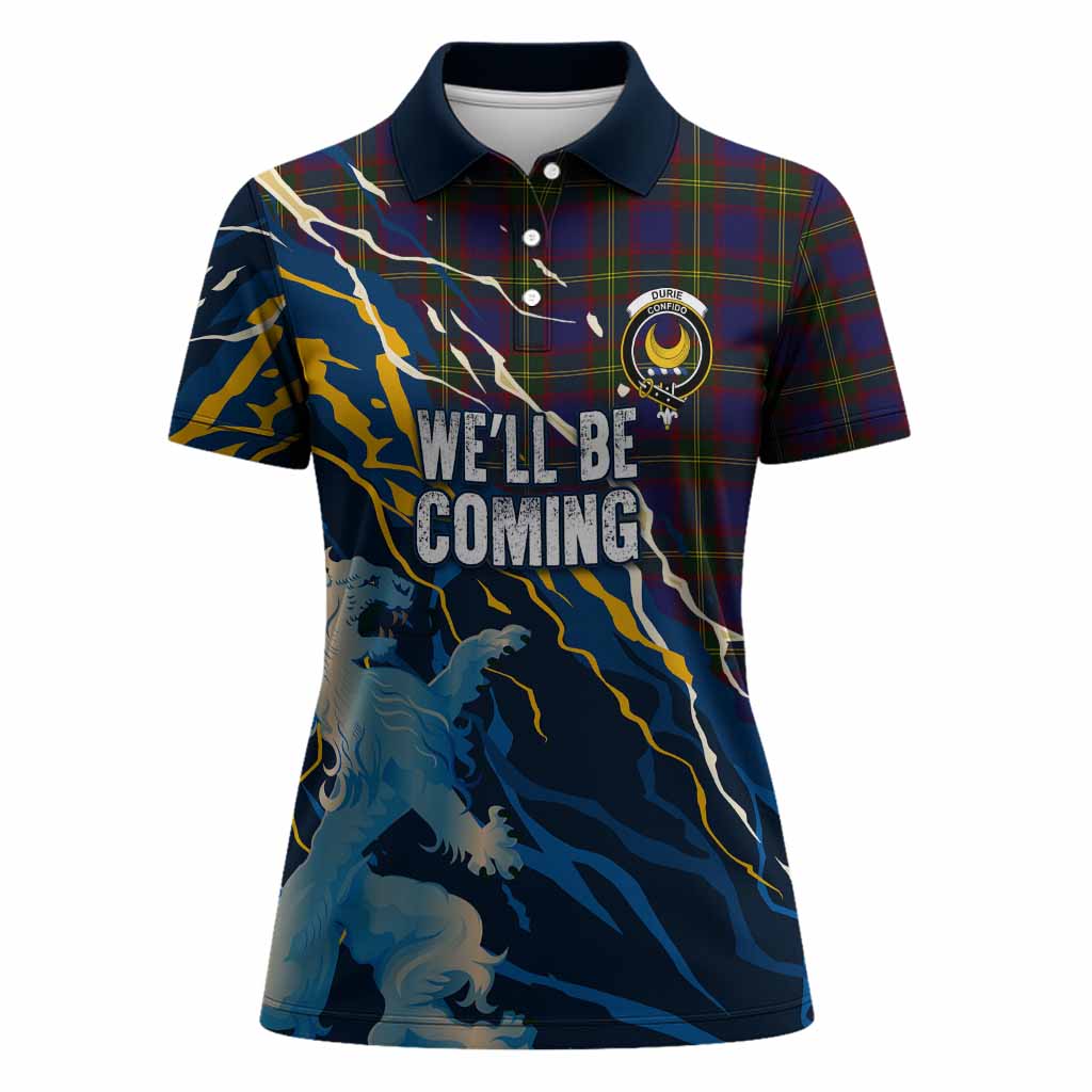 Durie Scotland Tartan Women Polo Shirt WC2026 Football - We'll Be Coming