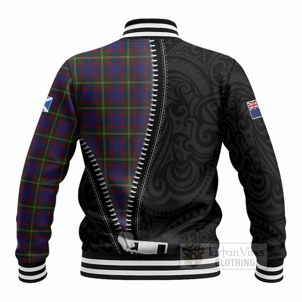 Durie Tartan Baseball Jacket New Zealand Pattern Unique Zipper Stylized