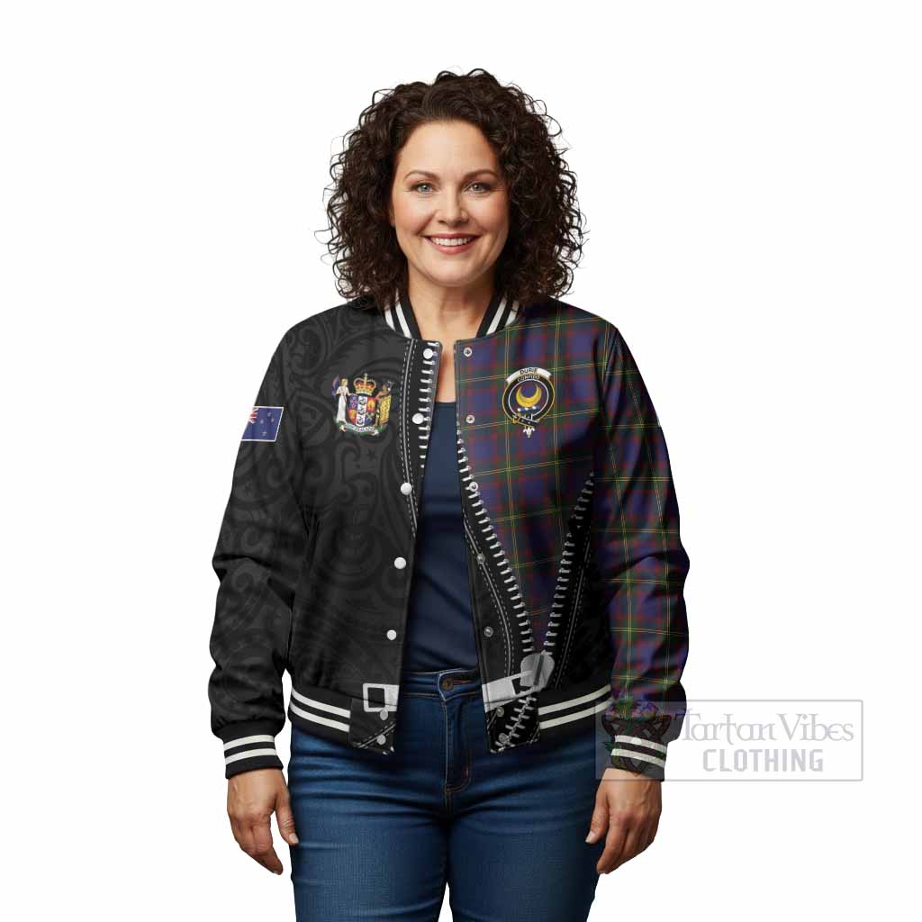 Durie Tartan Baseball Jacket New Zealand Pattern Unique Zipper Stylized