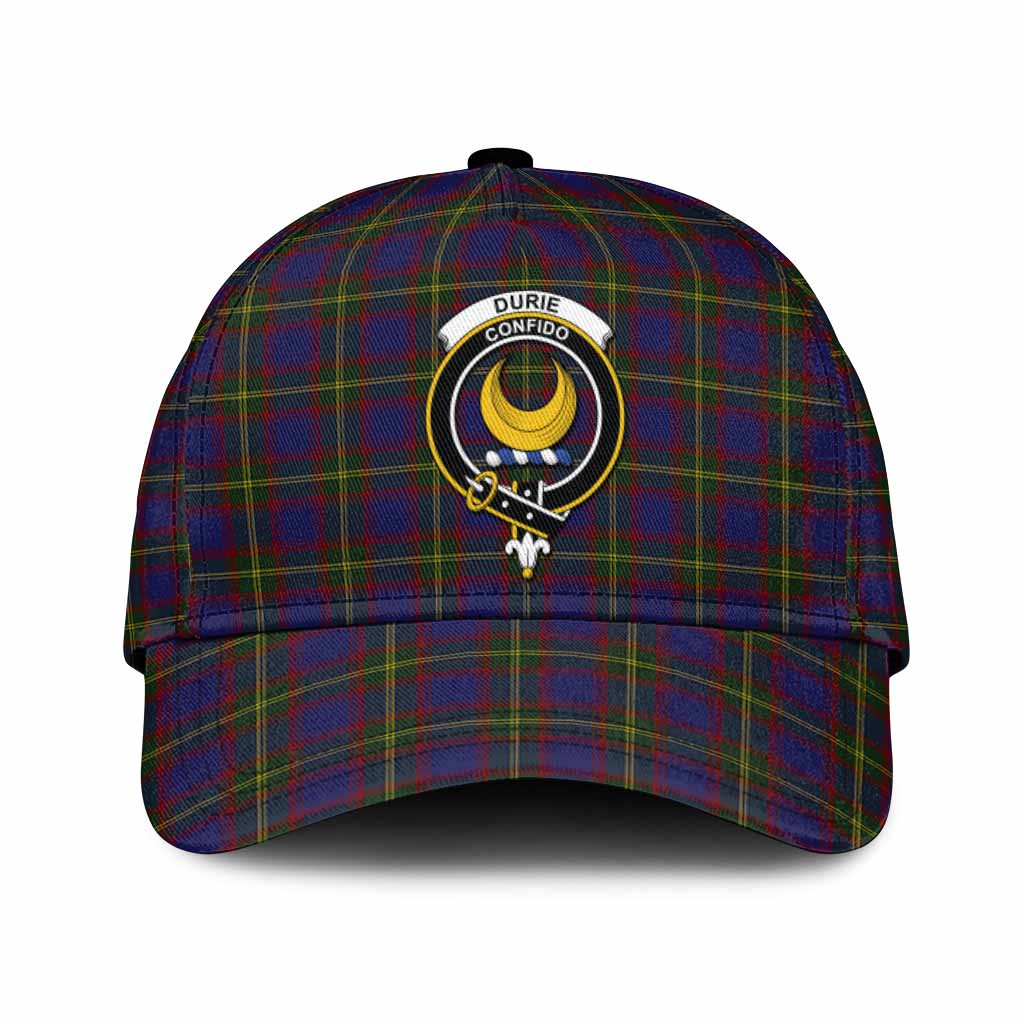 Durie Tartan Classic Cap with Family Crest