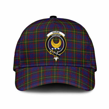 Durie Tartan Classic Cap with Family Crest