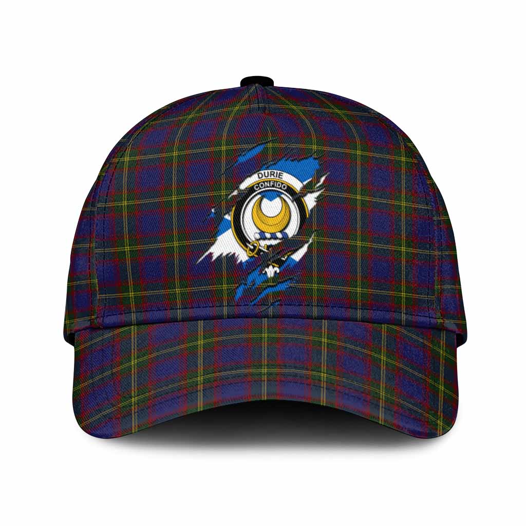 Durie Tartan Classic Cap with Family Crest In Me Style
