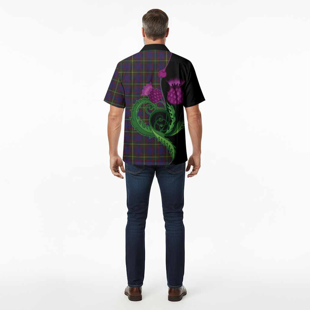 Durie Tartan Hawaiian Shirt Traditional Scottish Thistle