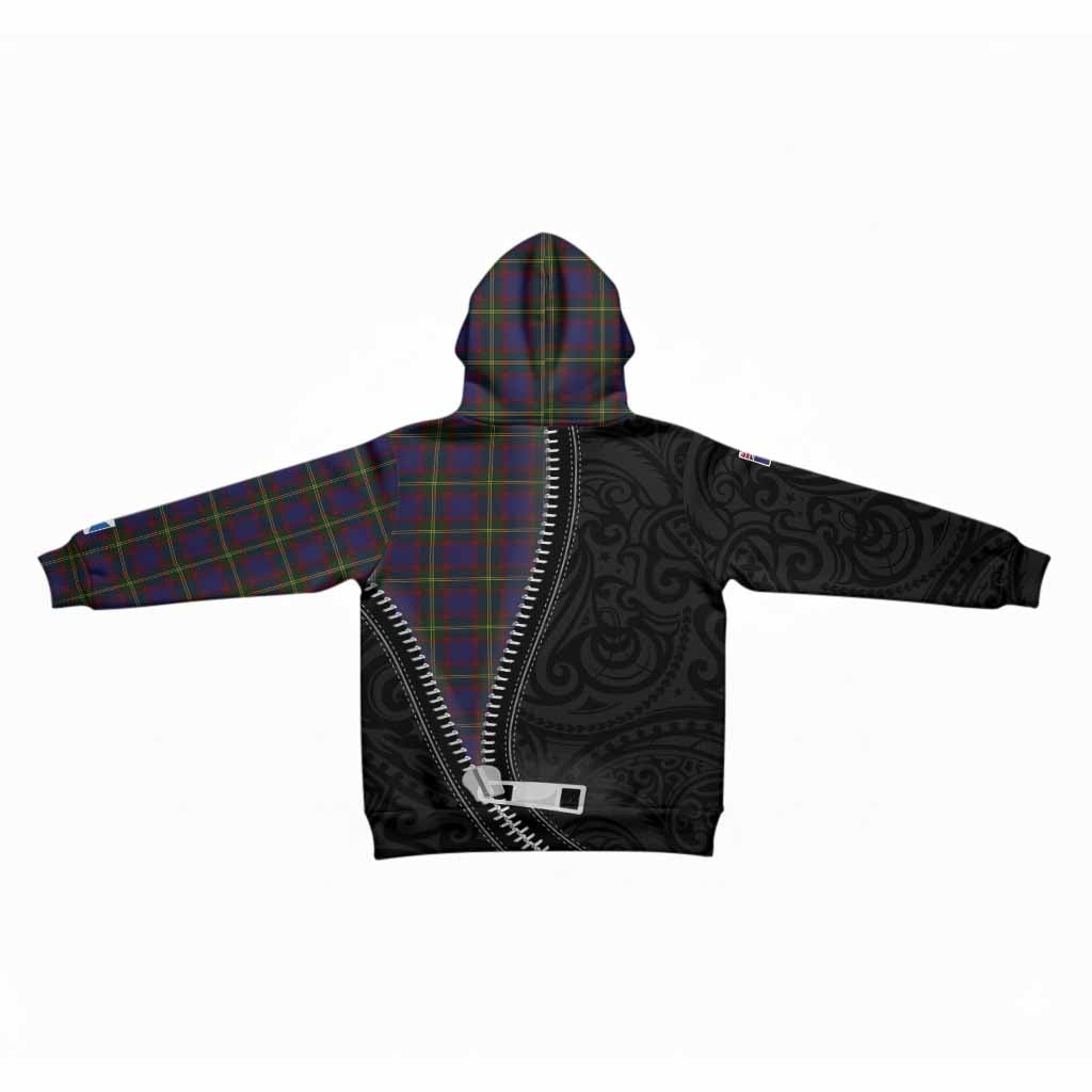 Durie Tartan Kid Hoodie New Zealand Pattern Unique Zipper Stylized