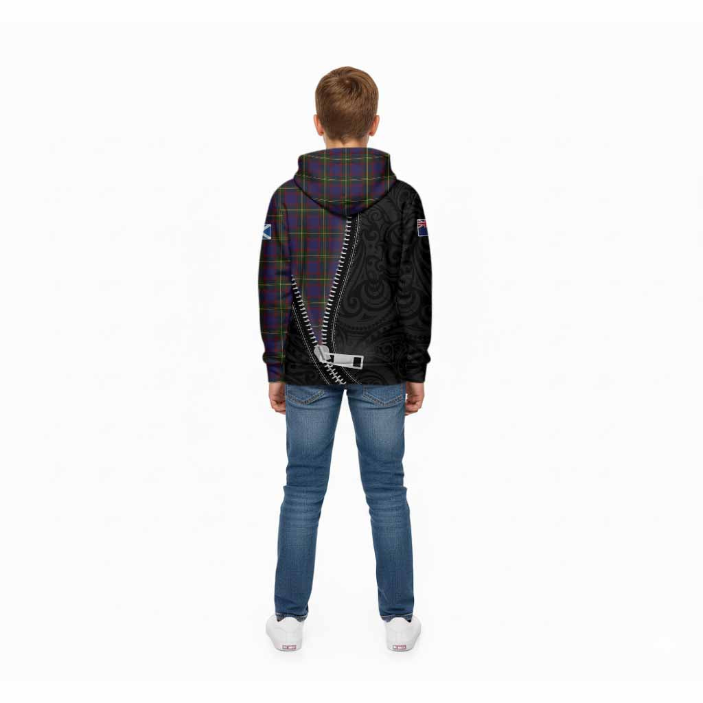 Durie Tartan Kid Hoodie New Zealand Pattern Unique Zipper Stylized