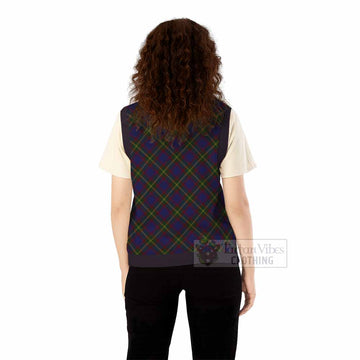 Durie Tartan  Knitted V-Neck Vest Cross Style