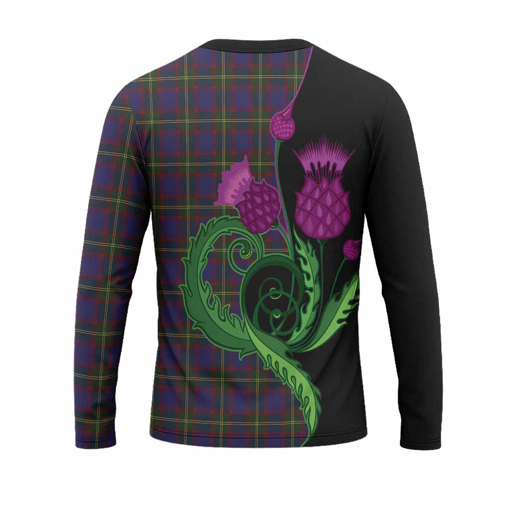 Durie Tartan Long Sleeve T-Shirt Traditional Scottish Thistle