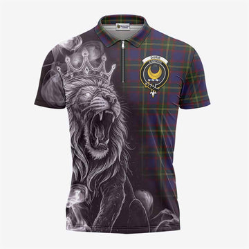 Durie Tartan Zipper Polo Shirt Roaring Lion Heritage