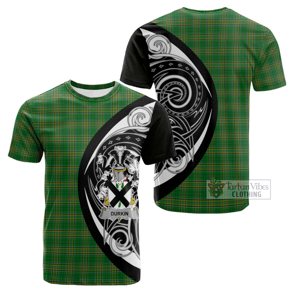Durkin Irish Clan Cotton T-shirt Celtic Circle Style - Tartan Vibes Clothing